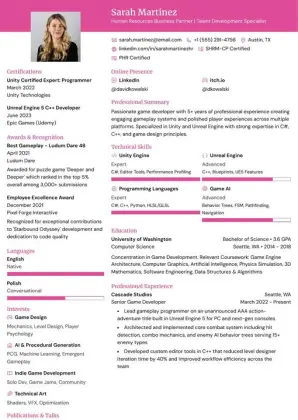Ditto resume template preview
